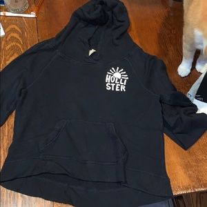 Hollister long sleeve crop top hoodie